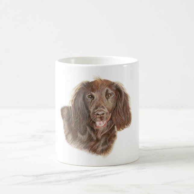 Caneca De Café Linda pintura trabalhando com coquetel Spaniel (Centro)