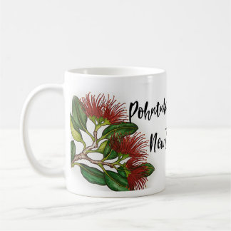 Caneca De Café Linda Pohutukawa Flores De Café Mug