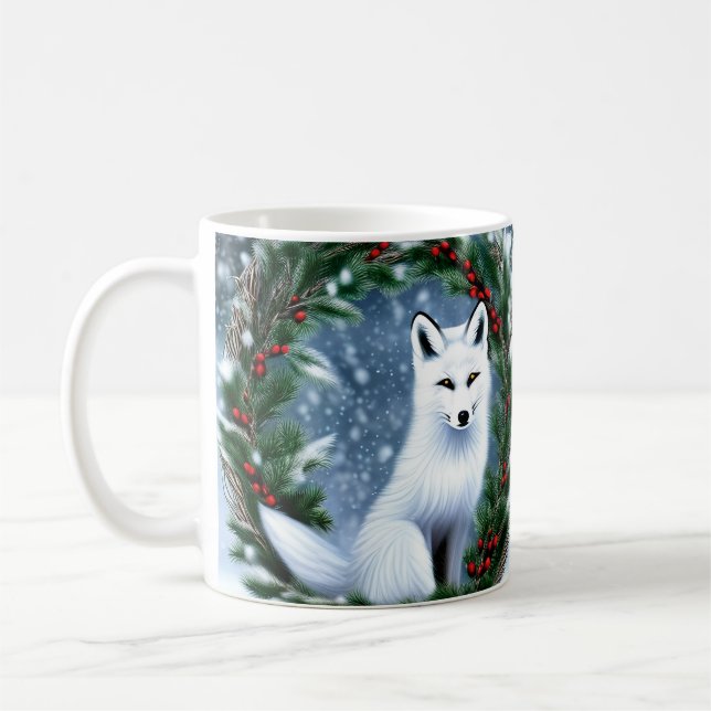 Caneca De Café Linda Raposa de Natal (Esquerda)