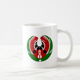Caneca De Café Linda Tapeçaria no Quênia: Borboleta da Bandeira M