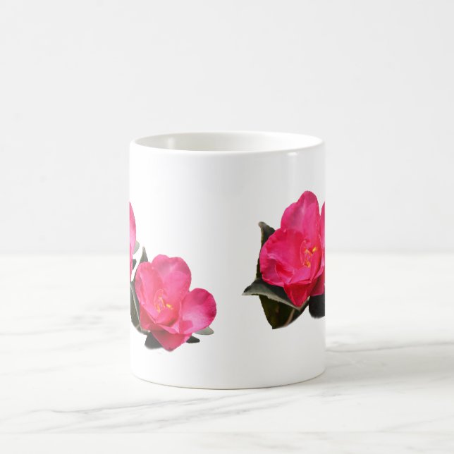 Caneca De Café lindas flores rosa da camellia (Centro)
