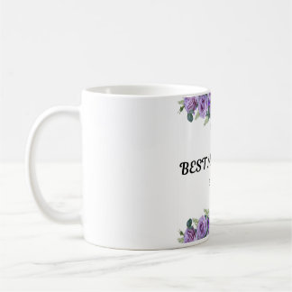 Caneca De Café Lindas flores roxas Mug para mamãe