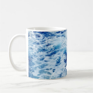 Caneca De Café Lindas ondas do oceano azul