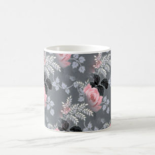 Caneca De Café Lindas Rosas Rosa Pálidas