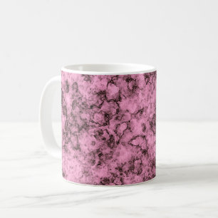 Caneca De Café Lindas veias escuras e brilhantes de mármore rosa