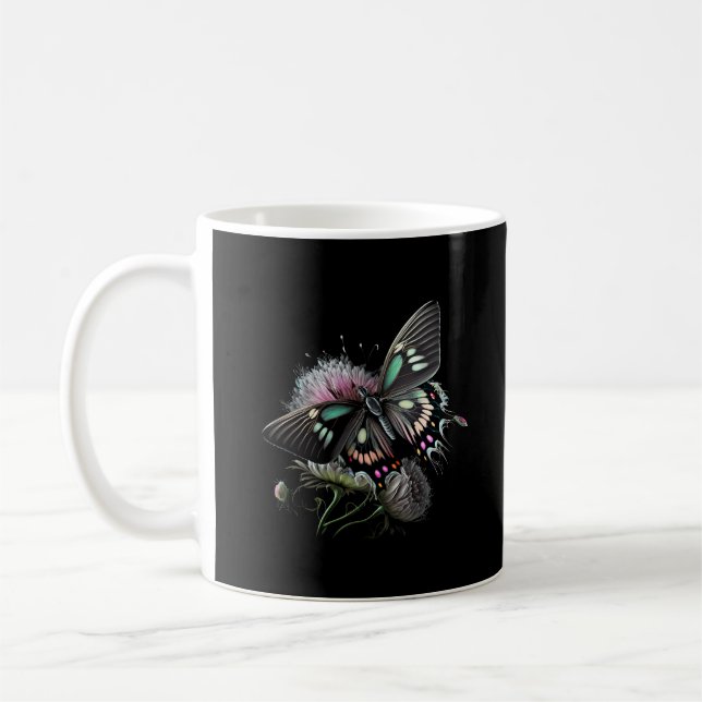 Caneca De Café lindíssima borboleta-flor (Esquerda)