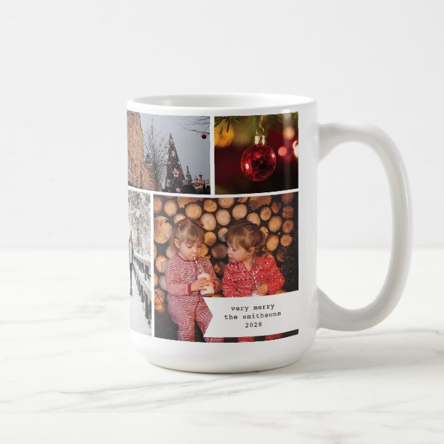 Caneca De Café Lindíssimo Presente de Natal com Múltiplas Fotos e (Direita)