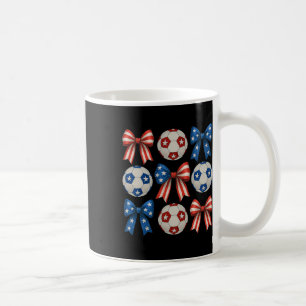 Caneca De Café Lindo Arco de Coquete de Menina de Futebol Retrô p