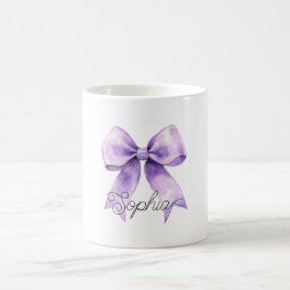 Caneca De Café Lindo Arco Roxo Personalizado Nome