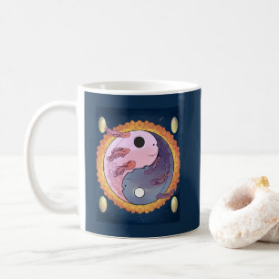 Caneca De Café Lindo Axolote Rosa Anime Sob o Mar