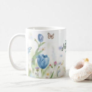 Caneca De Café Lindo Buquê de Flores Silvestres Flor de Primavera