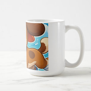 Caneca De Café Lindo Cachorrinho de Desenho Animado para Crianças