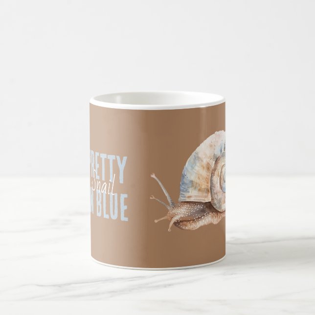 Caneca De Café Lindo Caramujo Azul (Centro)