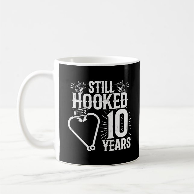Caneca De Café Lindo Casal de 10 Anos de Casamento (Esquerda)