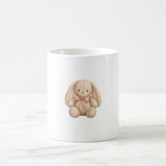 Caneca De Café Lindo Coelho em Aquarela
