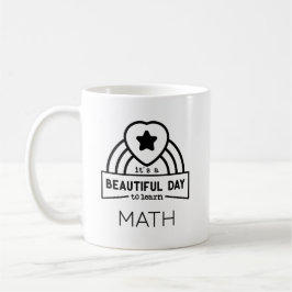 Caneca De Café Lindo Dia Para Aprender Professor de Matemática 