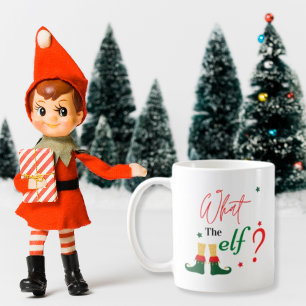 Caneca De Café Lindo engraçado o que o ELF Enchimento de meia de