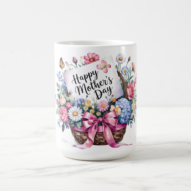 Caneca De Café Lindo Feliz Dia das Mães Mamãe (Centro)