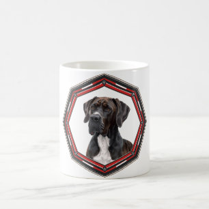 Caneca De Café Lindo Great Dane em uma moldura