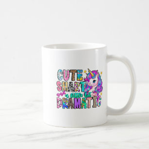 Caneca De Café Lindo Inteligente E Um Pouco Dramático Unicórnio E
