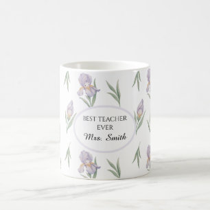 Caneca De Café Lindo Íris Aquarela Cottagecore Professor