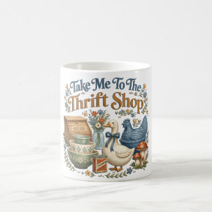 Caneca De Café Lindo Leve-me à Loja de Brechó