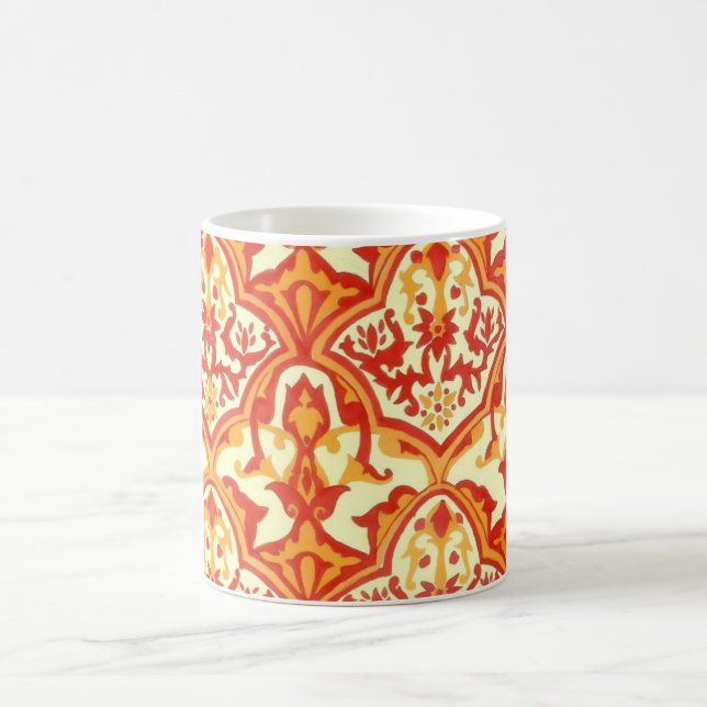 CANECA DE CAFÉ LINDO PADRÃO - VERMELHO E LARANJA (Centro)