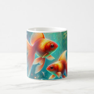 Caneca De Café Lindo Peixe Dourado Nowruz