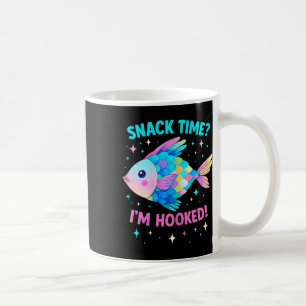 Caneca De Café Lindo Peixe Escama Arco-Íris Kawaii Cartoon Oceano