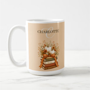 Caneca De Café Lindo Presente Floral de Outono para Amantes de Li