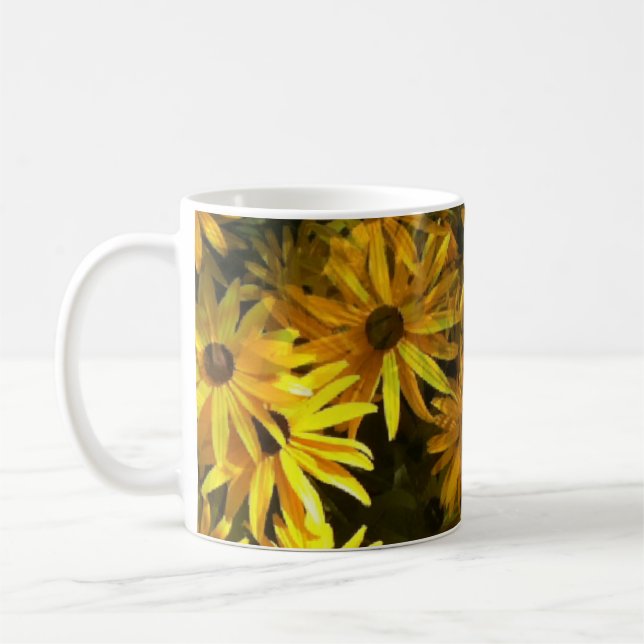 Caneca De Café Lindo Sol-flores Café Mug (Esquerda)