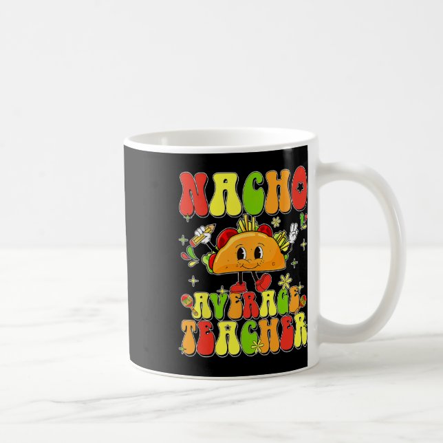 Caneca De Café Lindo Taco Nacho Professor Médio Cinco De Mayo Mex (Direita)