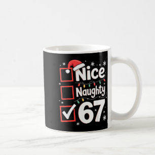 Caneca De Café Lindo Travesso 67 Fantasia de Natal 67 Meme Homens