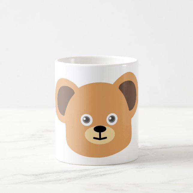 Caneca De Café Lindo Urso de Pelúcia Personalizado (Centro)