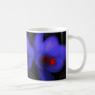 Caneca De Café Lindos Blooms de Crocus Roxo