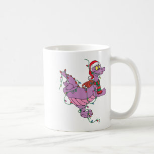 Caneca De Café Lindos Dragões Luzes de Natal Animal Santa