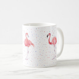 Caneca De Café Lindos flamingos cor-de-rosa