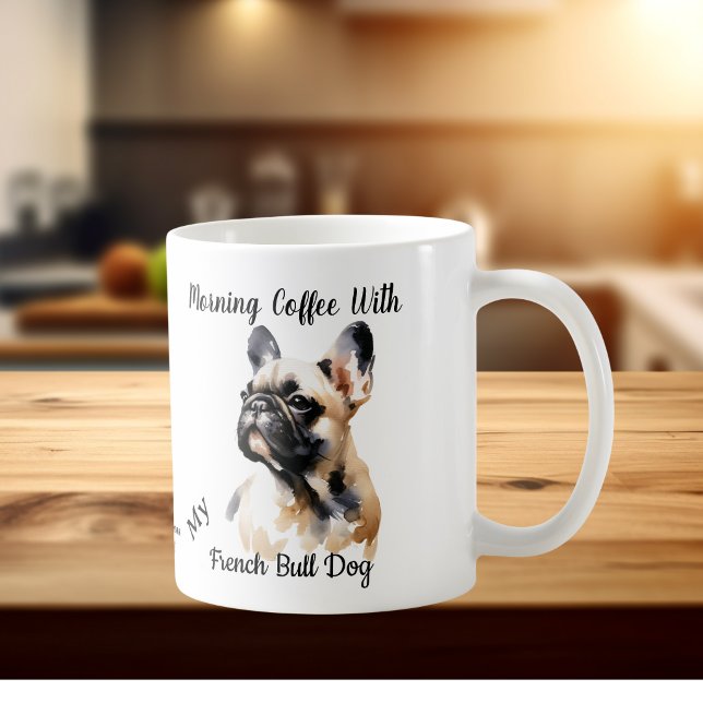 Caneca De Café Lindos French Bull Sandy Browns Personalizar (Criador carregado)