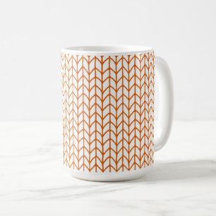 Caneca De Café LINE Dourada KNIT Tall White Mug