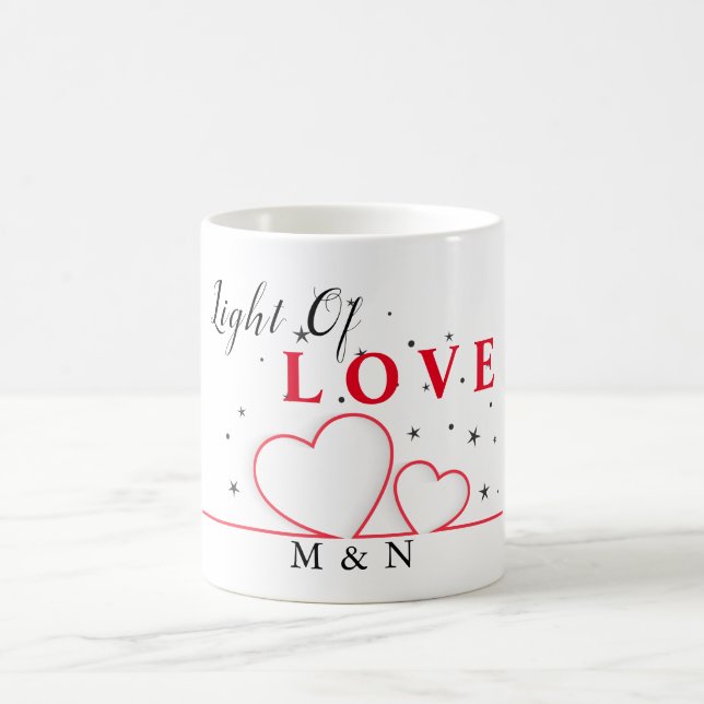 Caneca De Café Line Of Hearts Light Of Love (Centro)