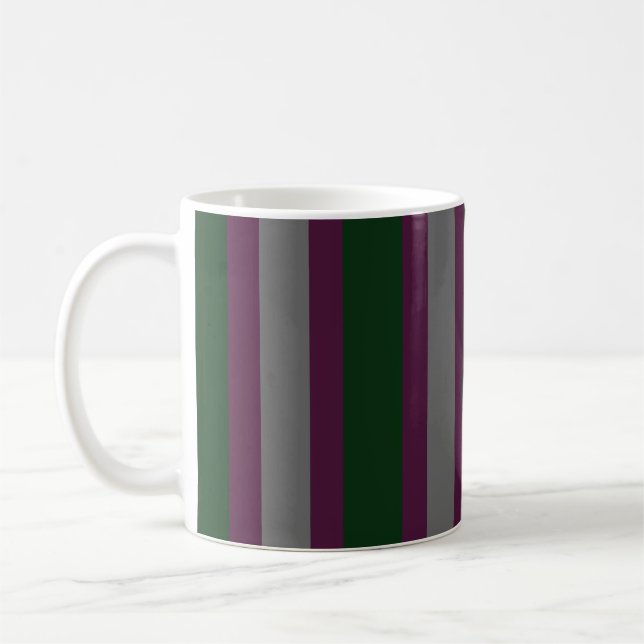 Caneca De Café Lineas Verde (Esquerda)