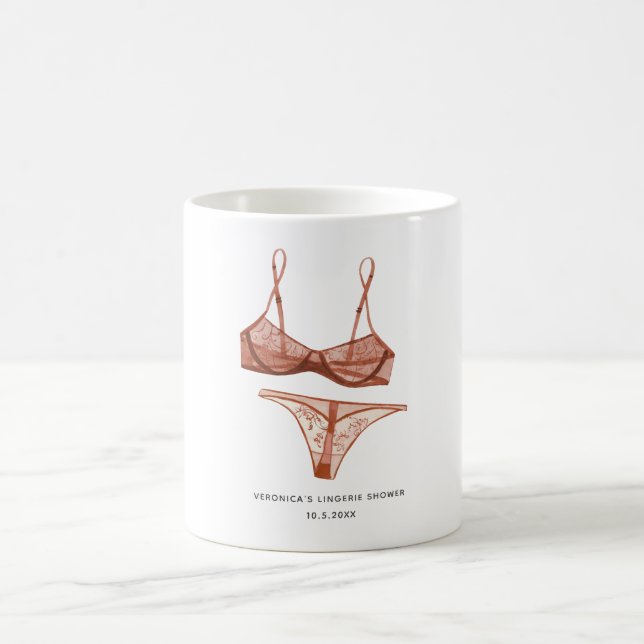 Caneca De Café Lingerie Blush Nupcial (Centro)