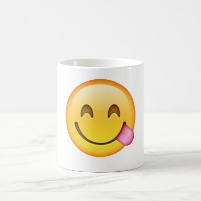 Caneca De Café Língua Presa - Emoji (Centro)