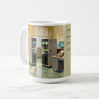 Caneca De Café “Linguagem de Máquina” - Tecnologia Humorística   