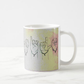 Caneca De Café Linguagem gestual "sorriso "