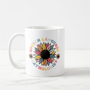 Caneca De Café Linguagem Sunflower SLP Linguagem Patologista Gift