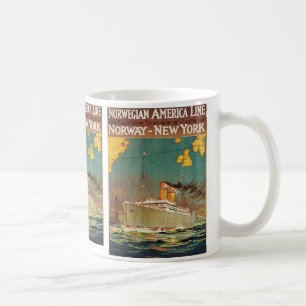 Caneca De Café Linha americana norueguesa
