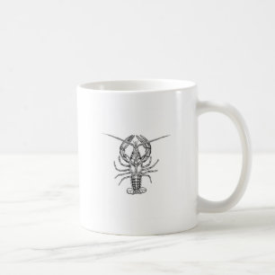 Caneca De Café Linha arte da lagosta