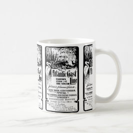 Caneca De Café Linha atlântica estrada de ferro 1934 da costa