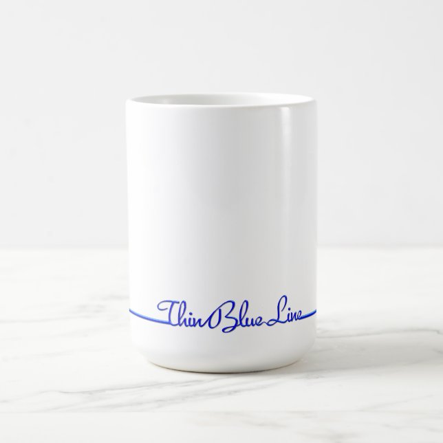 Caneca De Café Linha Azul Fino Simplesmente Declarada (Centro)